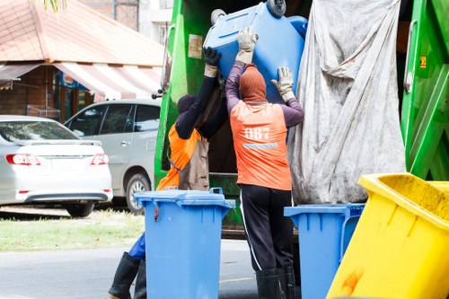 Recycling facility processing skip waste